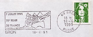cycling on stamps