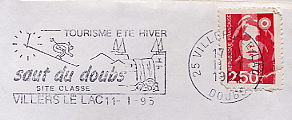 skiing on stamps