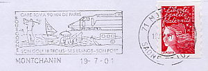 trains on stamps