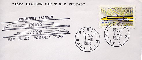 trains on stamps